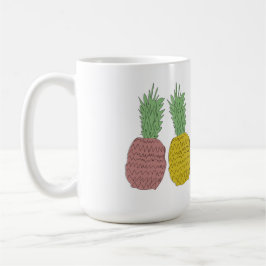 Taza colorida de Costa Rica Pura Vida de la piña