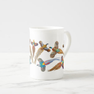 Taza colorida de la porcelana de hueso de los