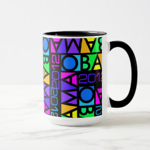 Taza colorida de Obama 2012 - elija el estilo y el
