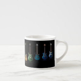 Taza colorida del amante de la música del