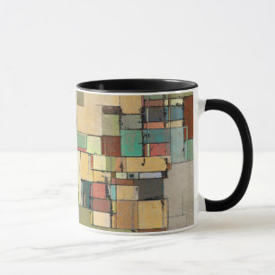 Taza colorida del campanero del arte abstracto del