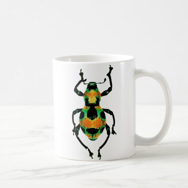 Taza colorida del escarabajo (Derecha)