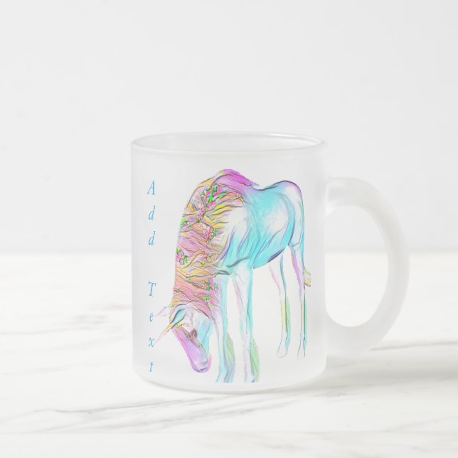 taza colorida del unicornio (Derecha)