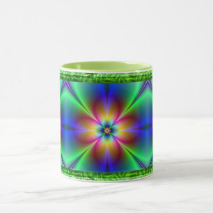 Taza Colorida Neon Daisy