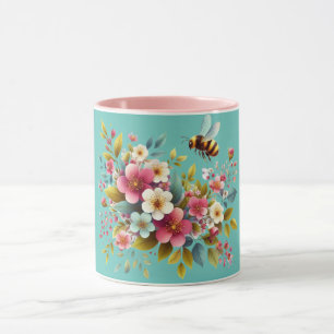 Taza Colorida, Primavera/Abeja floral