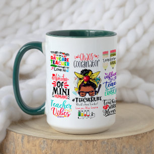 Taza Colorida y divertida apreciación del mejor profeso