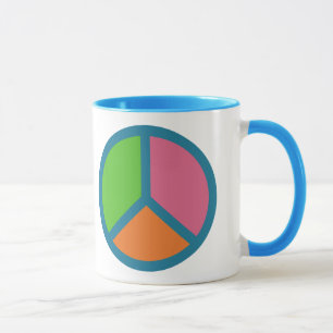 Taza Coloridas abrazos de signos de paz