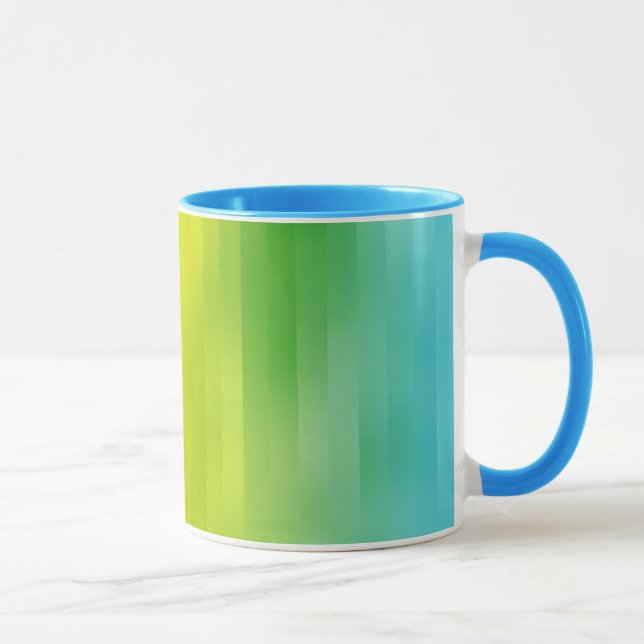 Taza Coloridas bandas de arco iris Mug (Derecha)