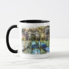 Taza Coloridas góndolas azules de Venecia