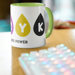 Taza Coloridas gotas de tinta CMYK Mug