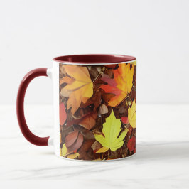 Taza Coloridas hojas otoñales