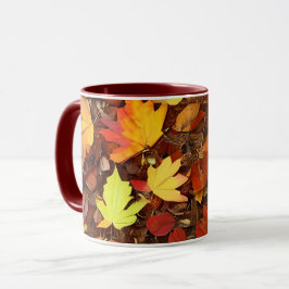 Taza Coloridas hojas otoñales