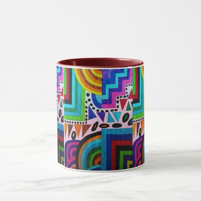 Taza Coloridas inspiraciones africanas  (Centro)