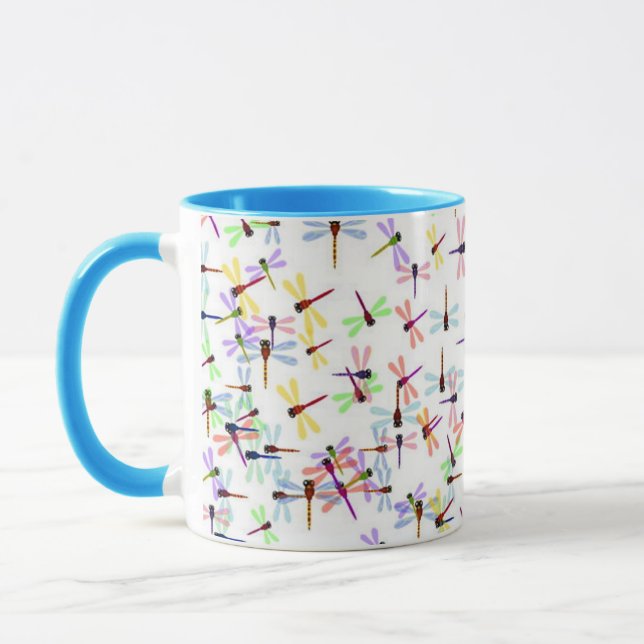 Taza coloridas libélulas (Izquierda)