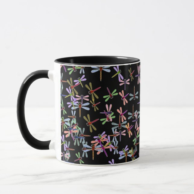 Taza coloridas libélulas mugre (Izquierda)