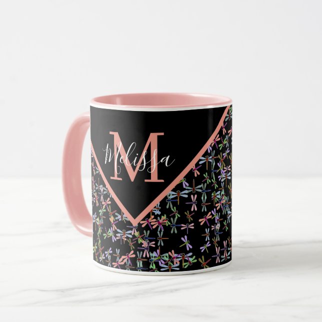 Taza Coloridas libélulas personalizadas (Anverso izquierdo)