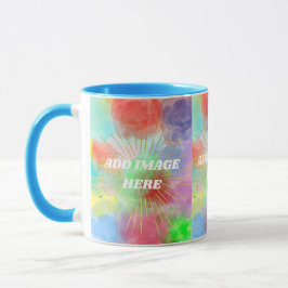 Taza Coloridas nubes acuáticas de verano personalizadas
