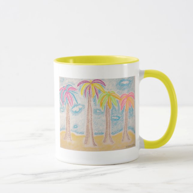 Taza Coloridas Palmas-Mug (Derecha)