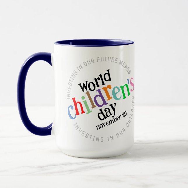 Taza Colorido Día Mundial del Niño (Izquierda)