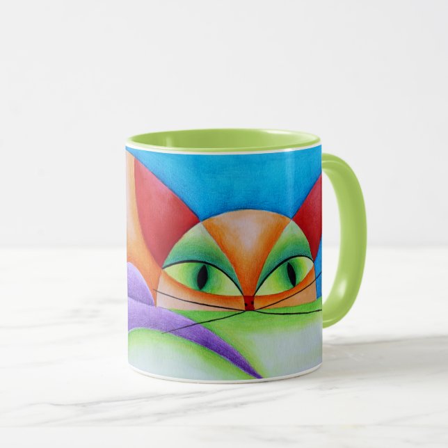 Taza Colorido gato (Anverso derecho)