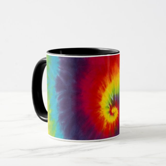 Taza Colorido Guay de nido de remolino de arco iris (Anverso izquierdo)