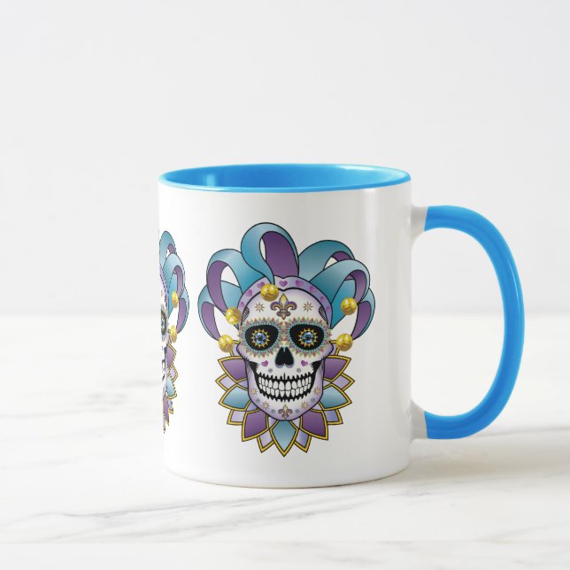 Taza Colorido Jester Skull Mug (Derecha)