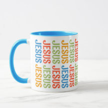 Colorido Jesús Mug