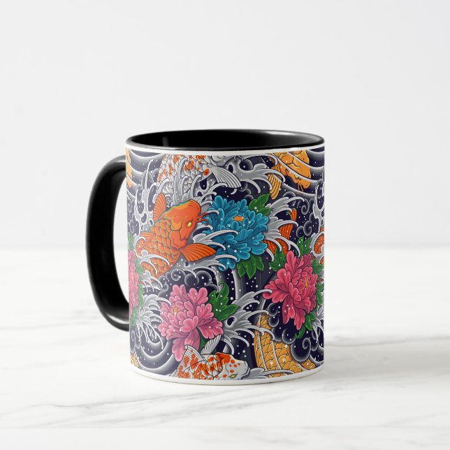 Taza Colorido Koi Tattoo Mug (Anverso izquierdo)