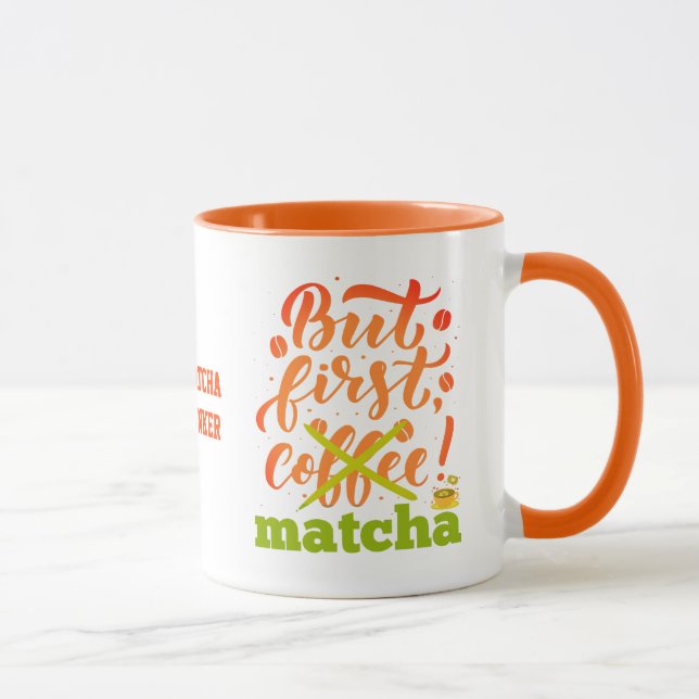 Taza Colorido pero primero MATCHA Fun Latte Bebe (Derecha)