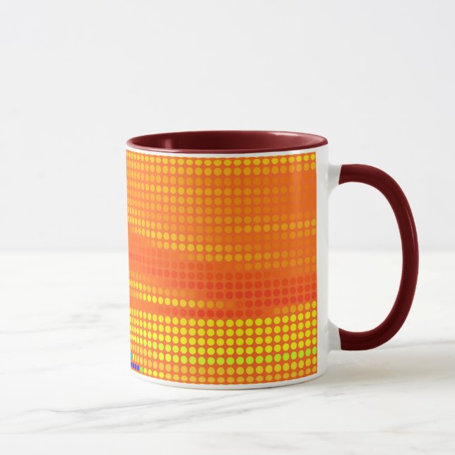 TAZA COLORIDO RETRO RAINBOW PUNTOS ART (Derecha)