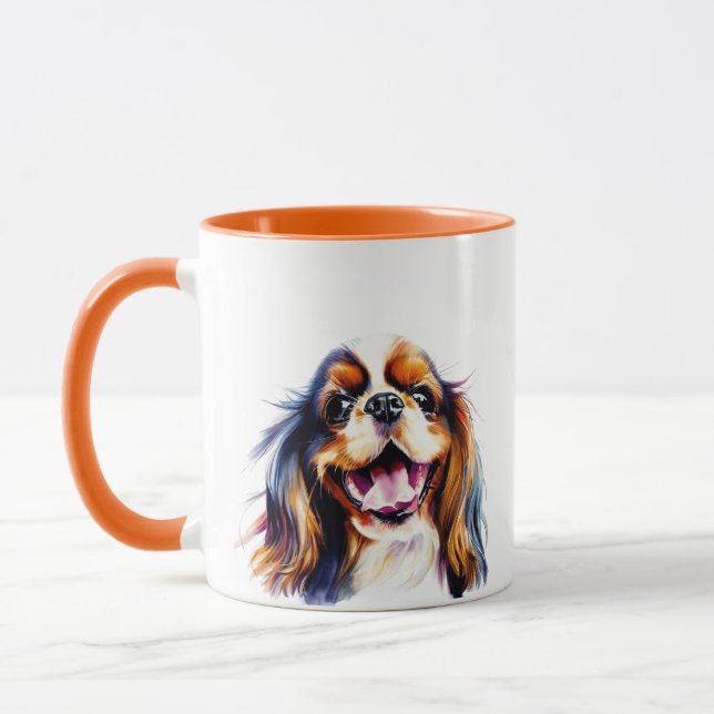 Taza Colorido y bonito Cavalier King Charles Spaniel (Izquierda)