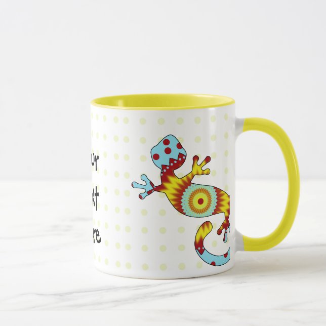 Taza Colorous Fun Gecko Lizard (Derecha)