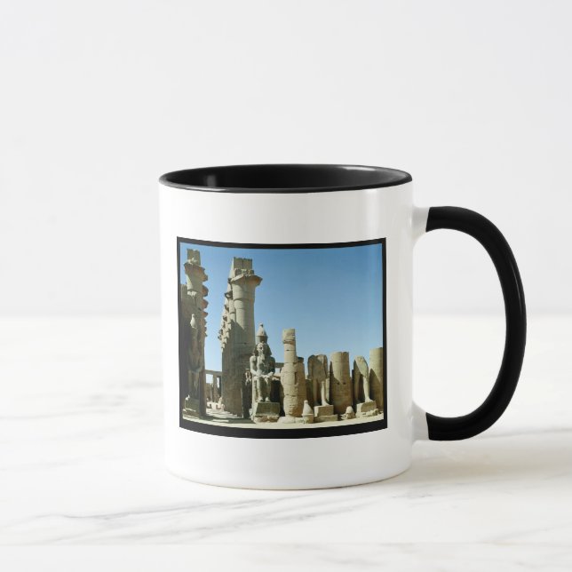 Taza Colosses Ramesses II y pilón de Amenophis (Derecha)
