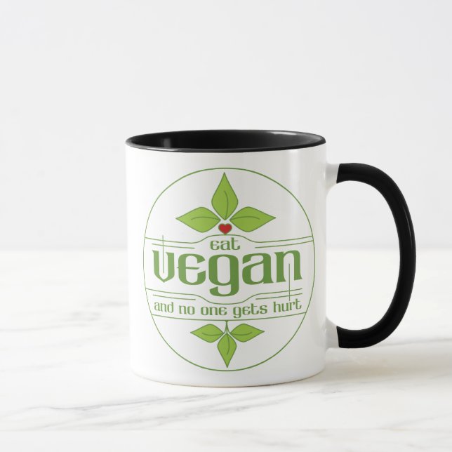 Taza Coma al vegano y nadie consigue daño (Derecha)
