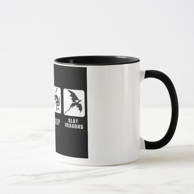 Taza Coma, duerma, mate los dragones (Derecha)