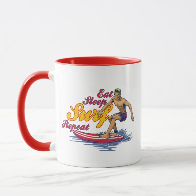 Taza Coma un regalo de Guay para los surfistas. (Izquierda)