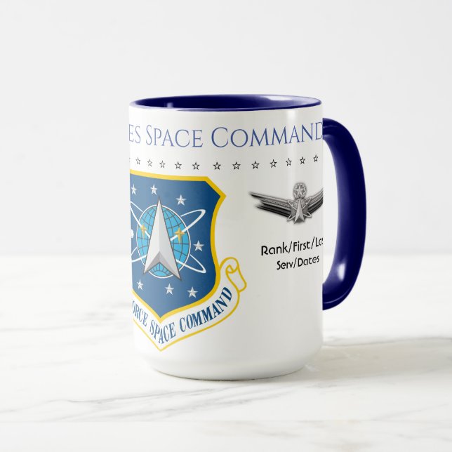 TAZA COMANDO ESPACIO USAF (Anverso derecho)