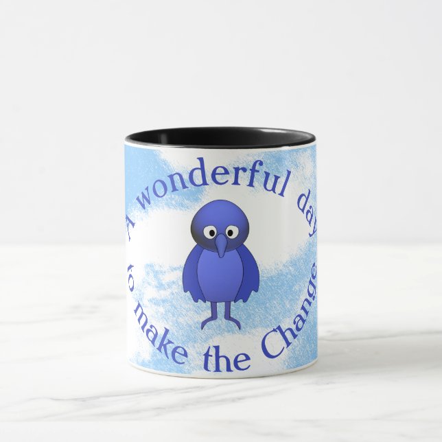 Taza Combinación de motivación de Bluebird (Centro)