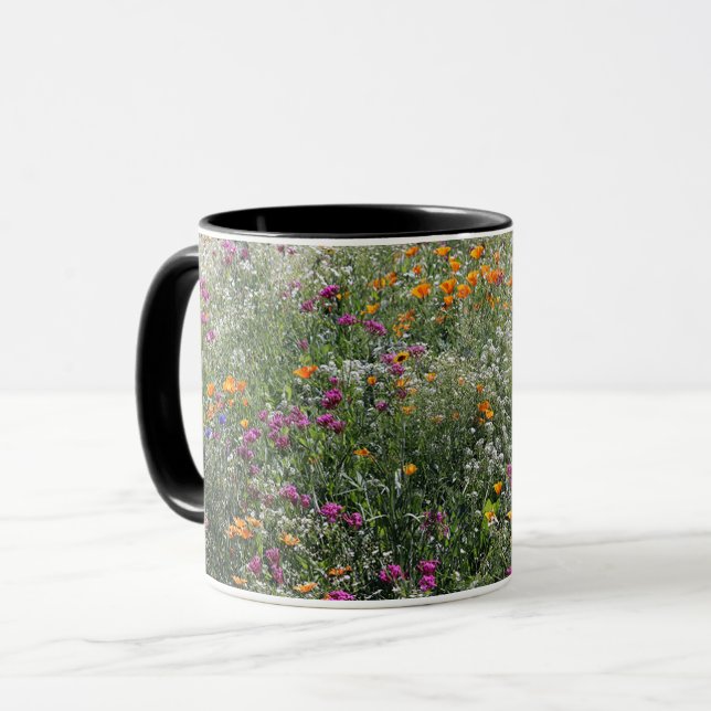 Taza combinada 11oz del Wildflower de Montana (Anverso izquierdo)