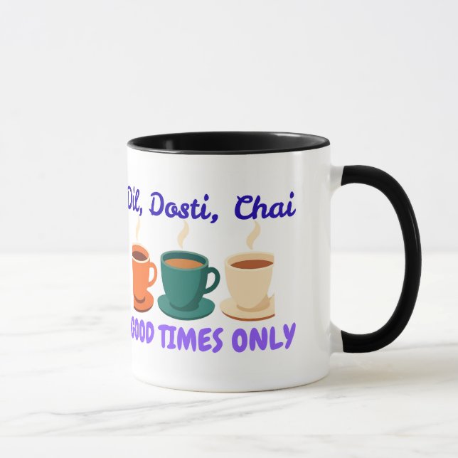 Taza combinada Aesthetic Dil Dosti Chai Desi Frien (Derecha)