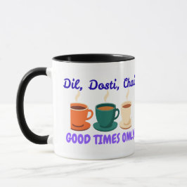 Taza combinada Aesthetic Dil Dosti Chai Desi Frien