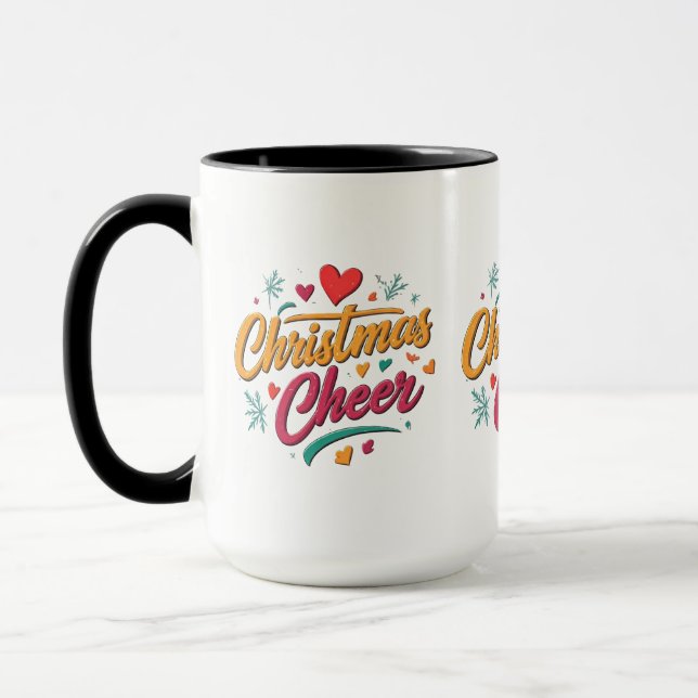 Taza combinada Alegría Navideña 15 oz (Izquierda)
