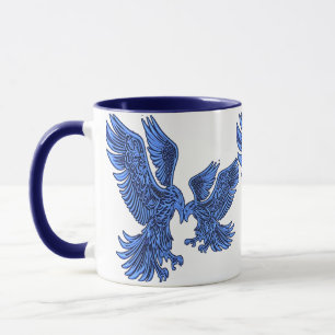 taza combinada colorida, tazón de diseño digital 3