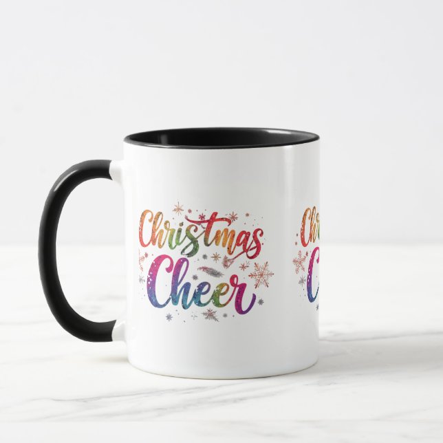 Taza combinada de 11 oz de alegría navideña (Izquierda)