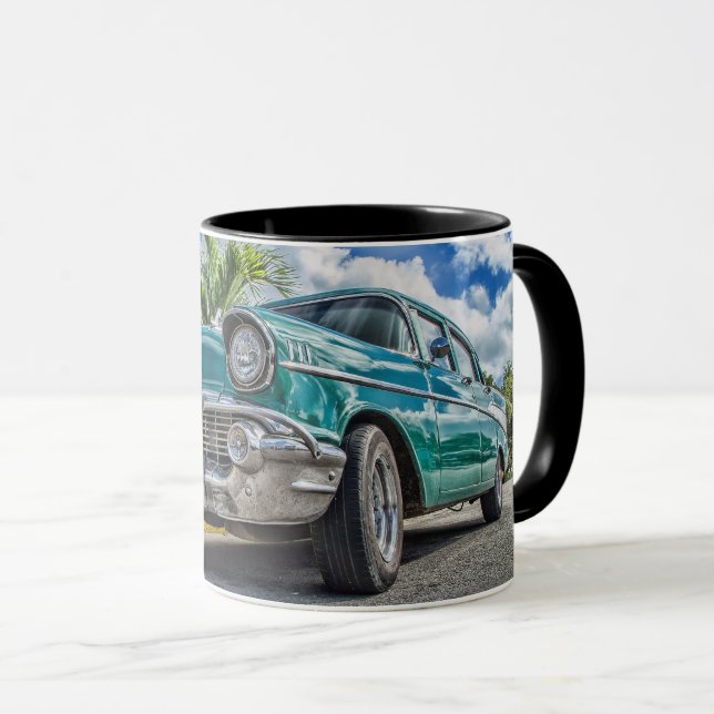 Taza combinada de 11 oz de automóvil clásico Chevr (Anverso derecho)