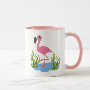 Taza combinada de 11 oz Flamingo