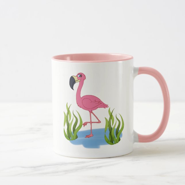 Taza combinada de 11 oz Flamingo (Derecha)