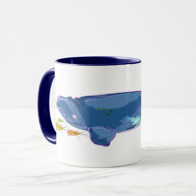 Taza combinada de 11oz "de la ballena derecha de (Anverso izquierdo)