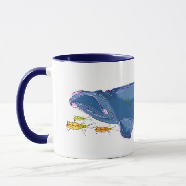Taza combinada de 11oz "de la ballena derecha de (Izquierda)