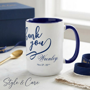 Taza Combinada de 15 oz Navy Gracias con Estilo pa